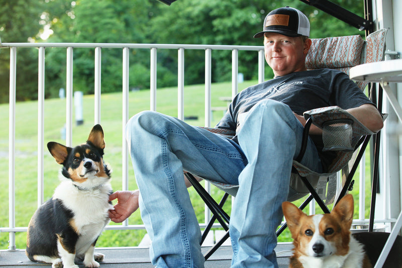 IT006 - Ind. Trad. Leather Patch Trucker Hat